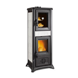 Stufa Legna C/Forno 7.3 KW Gemma 5.0 Bianco V4
