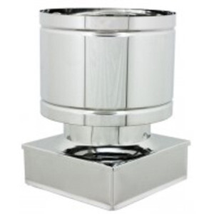Fumaiolo a Botte Inox Aisi 304 42X42 cm