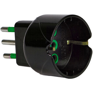 Fme 82.601 Adattatore 10A 2P+T-SCHUKO Garanti Nero