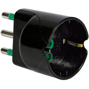 Fme 82.611 Adattatore 16A 2P+T Schuko Garanti Nero