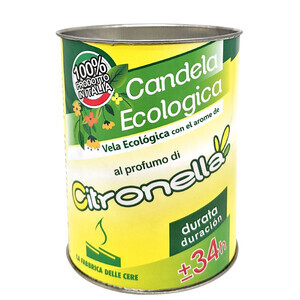Citronella Candela Eco Made in Italy 8X10