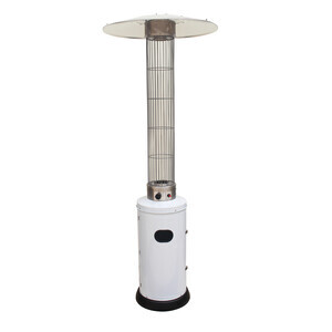 Stufa Aerea Patio Cilindrica Teporus 10,5KW Bianco