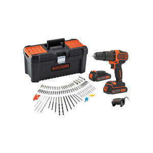 B+D Trapano Avvitatore BCD700C2TA 18V + 105 Acc.