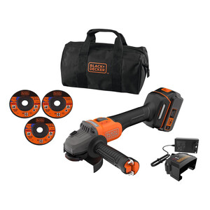 B+D Smerigliatrice Ang BCG6L8F1S-QW 18V 115MM+DISCHI Brushless