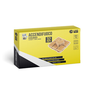 C Accendifuoco 32 Cubetti Ecologico 140 G