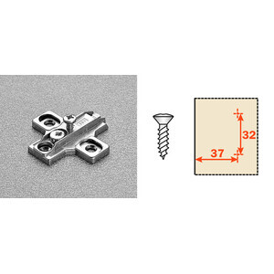 Salice Basetta Reg P/Cerniere B2R3E69 H 6