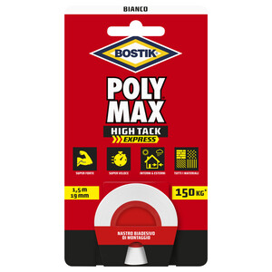 Bostik Polymax Nastro Biad High Tack Express Bianco
