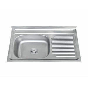 C Lavello Appoggio 80X50 Vasca SX C/Gocciolatoio DX
