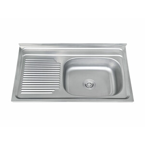 C Lavello Appoggio 80X50 Vasca DX C/Gocciolatoio SX