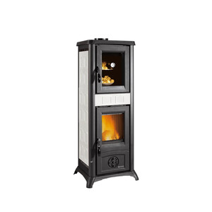 Stufa Legna C/Forno 7,3 KW Gemma Ceram Bian V6