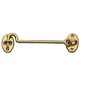 BL Gancio Fermafinestra Ottone Lucido 120 mm