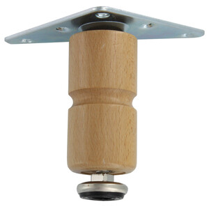 BL Piedino Regolabile Legno 100 mm Chiaro 4 PZ