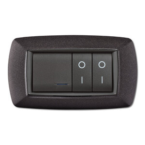 Placca Life Living Plast Grigio Notte Vulcan 4P