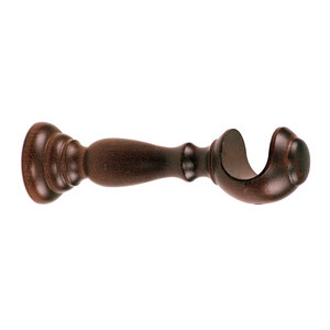 BL Supporto P/Bastone Noce Scuro 25 cm 2 PZ