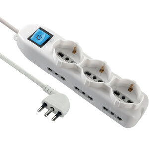 Multipresa 9P Bip/Schuko Salvaspazio FIG.3