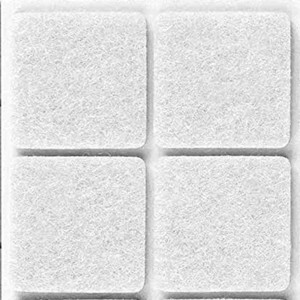 Feltrino Adesivo Sedia Bianco 25X 25 mm CF 8 PZ