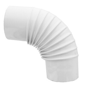 Gomito P/Stufa 90 D 15 cm Bianco
