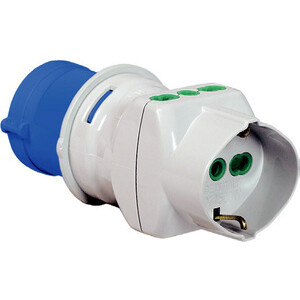 Fme 73.090 Adattatore Cee 2P+T-2 Schuko/Bip 220V IP44