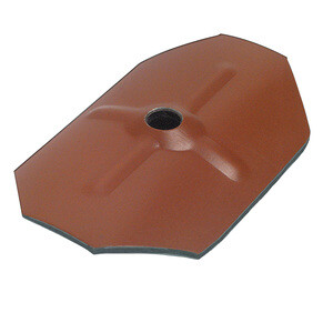 Rondella Ottagonale C/Espanso ZN 75X50 Rosso Siena