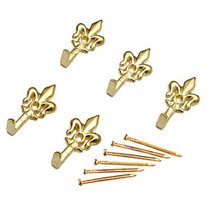 BL Gancio P/Quadro Giglio 32 mm Oro L N. 0 5 PZ