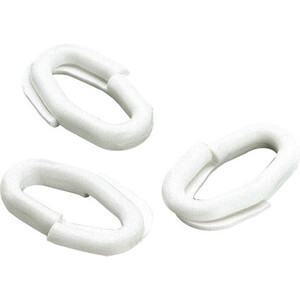 Anello Giunzione P/Catena Plastica D 8 Bianco