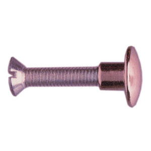 SC Vite P/Sedia 30 mm Ottone Nichelato 12 PZ