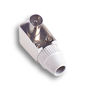 Spina Coassiale a Squadra P/TV Max 7 mm