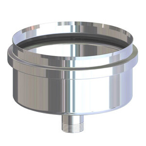 Scarico Inox Condensa Attacco F P/Pellet 8CM