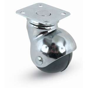 BL Ruota Mobile D 30 mm a Cuffia 165 Piastra 2 PZ