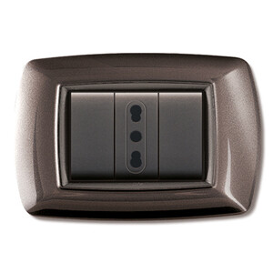 Placca Life Living Plast Alluminio Notte 3P