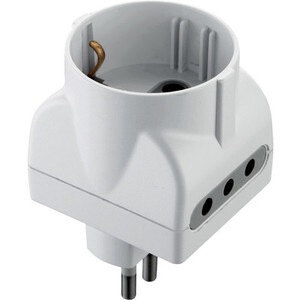 Adattatore Triplo 10A 2PR 10A e Schuko Bia FIG.15