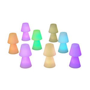 Lampada da Tavolo Lola 20 RGB Batt Ricaric Bianco