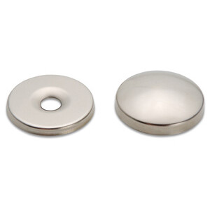 Borchia Coprivite Ottone Nichelato 16 mm