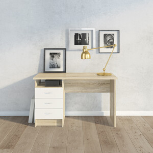 Kit Scrivania Function Plus 120X48X72 Rovere Bianco