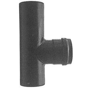 Raccordo a T P/Stufa a Pellet Attacco MFM D 8 cm Nero Opaco