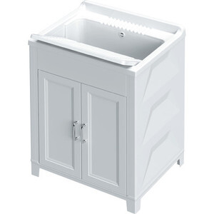 Kit Lavatoio Resina Antiacido 60X50 cm Bianco