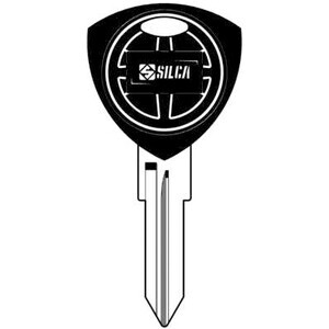 Silca GT10BP Chiave Auto Testa Plastica Acciaio