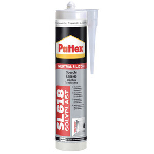 Pattex Silicone Specchi SL618 Traspar 300 ml Cart