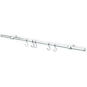 Kit Sottopensile C/Ganci Nichel Satinato 90 cm