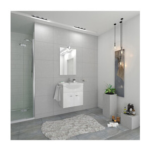 Mobile Bagno Emma 58 Sosp C/Specchio Bianco