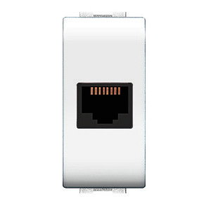 Life 4084 WH Presa Telefonica RJ11 Plug 6/4A Bianco