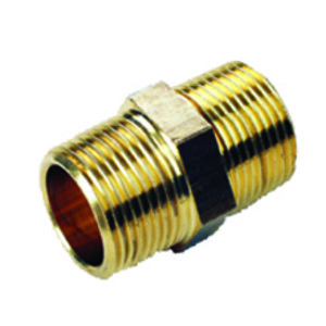 Idraulica-Vite Doppia 280 Ottone Giallo D 3/8 Nipplo