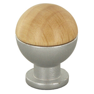 Pomolo Sferico Legno Ott 735B D 18 mm Frassino