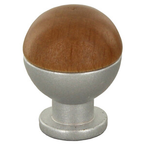 Pomolo Sferico Legno Ott 735B D 18 mm Noce CH