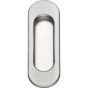 Maniglia Ovale P/Porta Scorr S/Foro Ott Cro Sat