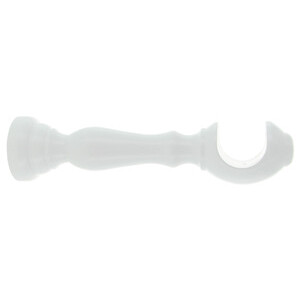 Supporto Legno P/Bastone Bianco 25 cm 2 PZ