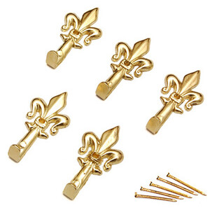 BL Gancio P/Quadro Giglio 36 mm Oro L N. 1 5 PZ