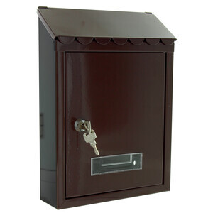 Cassetta Postale Garden Acciaio Marrone TX0080