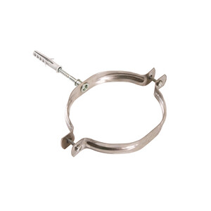 Collare Inox C/Tassello P/Tubo Stufa 15CM