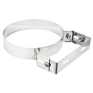 Collare Inox C/Staffa P/Tubo Stufa 20 cm